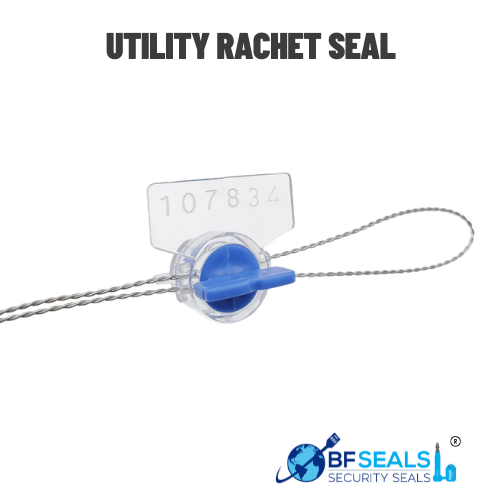 400 pcs blue color BFSeals  UTILITY RATCHET  Security Plastic Meter Seal 